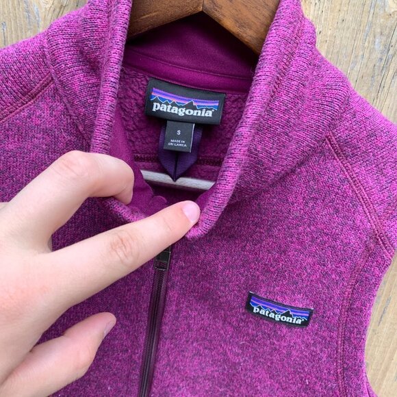 Patagonia Better Sweater Vest Purple Small - Picture 3 of 3